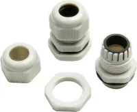 Кабельный ввод PG19 (12-15 мм) серый пластик (ELUX)