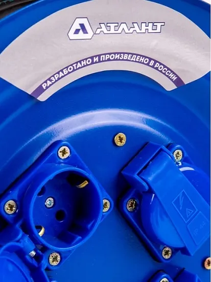 Удлинитель на метал. катушке 4гн. 50м с/з IP44 КГ 3х1,5мм2 Атлант (РО2)