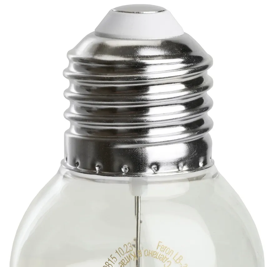 Лампа LED G45 E27 2700K 2Вт прозрачная Feron