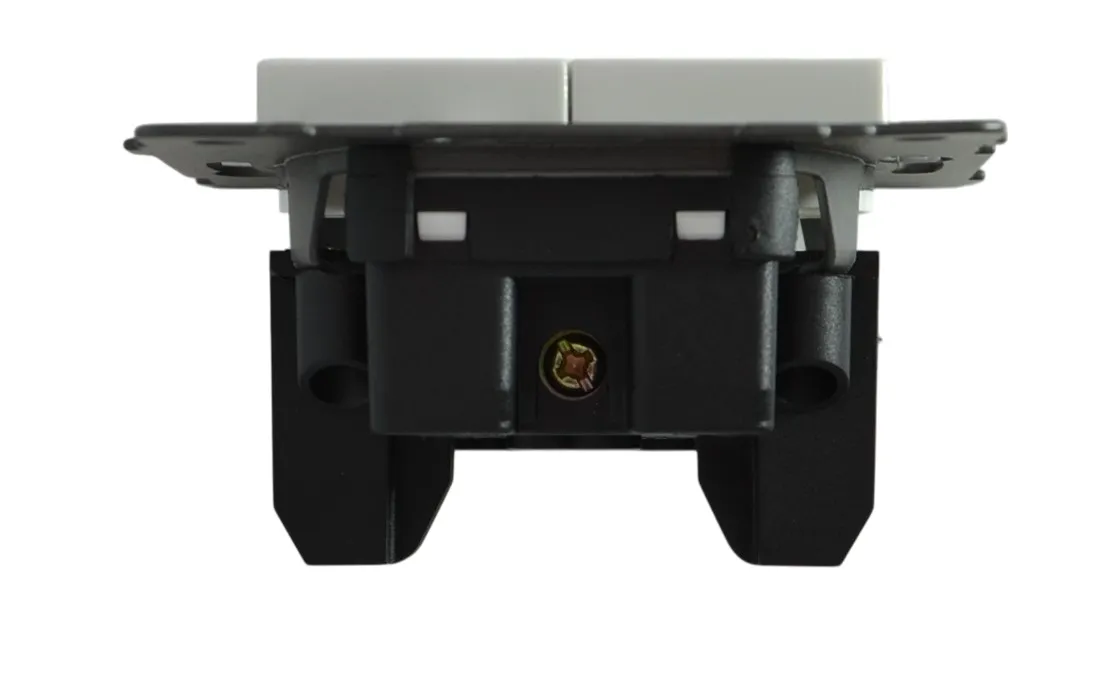 Выключатель 2-кл. белый A-009W "Aura" AWSproducts