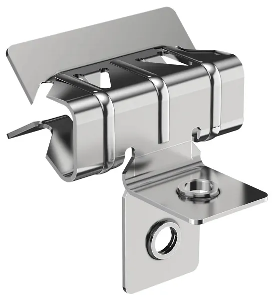 Зажим балочный верт. 1-5мм с отгибом и резьбой М8 HDZ IEK