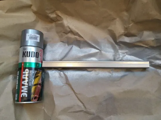 Эмаль металлик хром 520мл KUDO