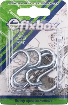 Крючок S-обр. 4мм (белый цинк 4 шт.)