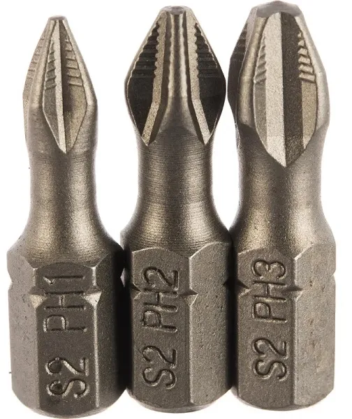 Набор бит №1 Ph1,2,3-50мм (3 шт./карта) "Quadro Torsion", ком