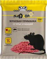 Зерновая приманка от мышей и крыс, 200г Nadzor, уп