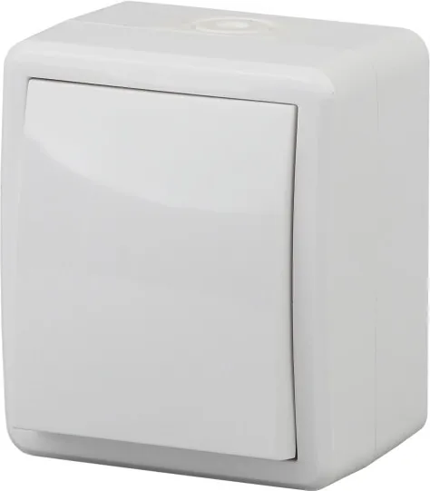 Выключатель ОУ 1-кл IP54 Белый Эксперт ЭРА