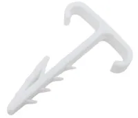 Дюбель-хомут ДХП-Т 2х(6х12) белый REXANT (100шт.) (аналог USMP-3 BIS), уп