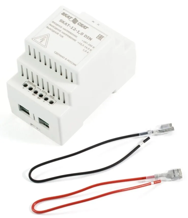 Источник вторичного электропитания SKAT-12-1.0-DIN 12 В, 1А