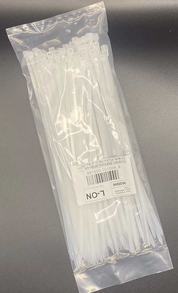 Хомут 3,6*200 белый нейлон (100шт) ЛСОН (LSON/L-ON), уп