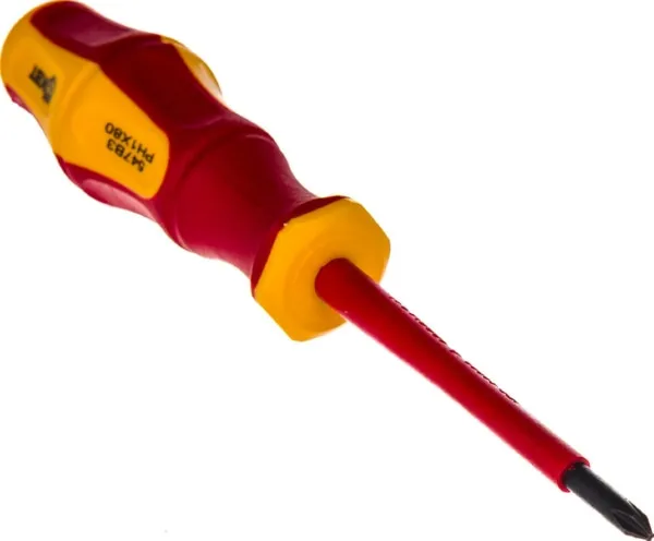 Отвертка диэлектрическая "Профи" PH1*80 (КВТ)