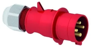 Вилка переносная 32A 4п (3P+E) 024 IP44, 400В, TLS BALS