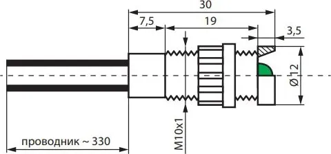 Световой индикатор LS LED 5 Y ф10 мм. 24AC желт. ETI, 
