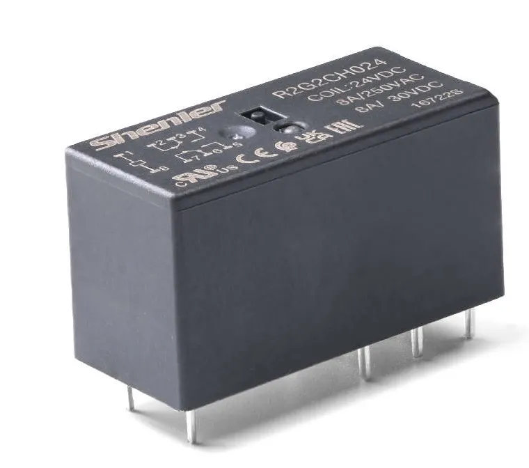 Реле промежуточное R2G2CH024 (24VDC, 2CO, 8A) Shenler