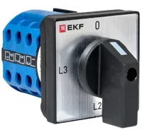 Переключатель кулачковый ПК-1-94 10А 4P для амперметра EKF PROxima