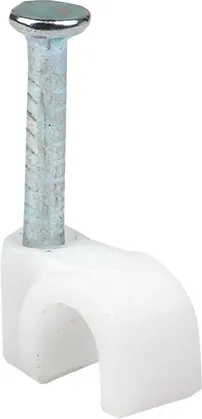 Скоба круглая с гвоздем 4мм (100 шт.) (ELUX), уп