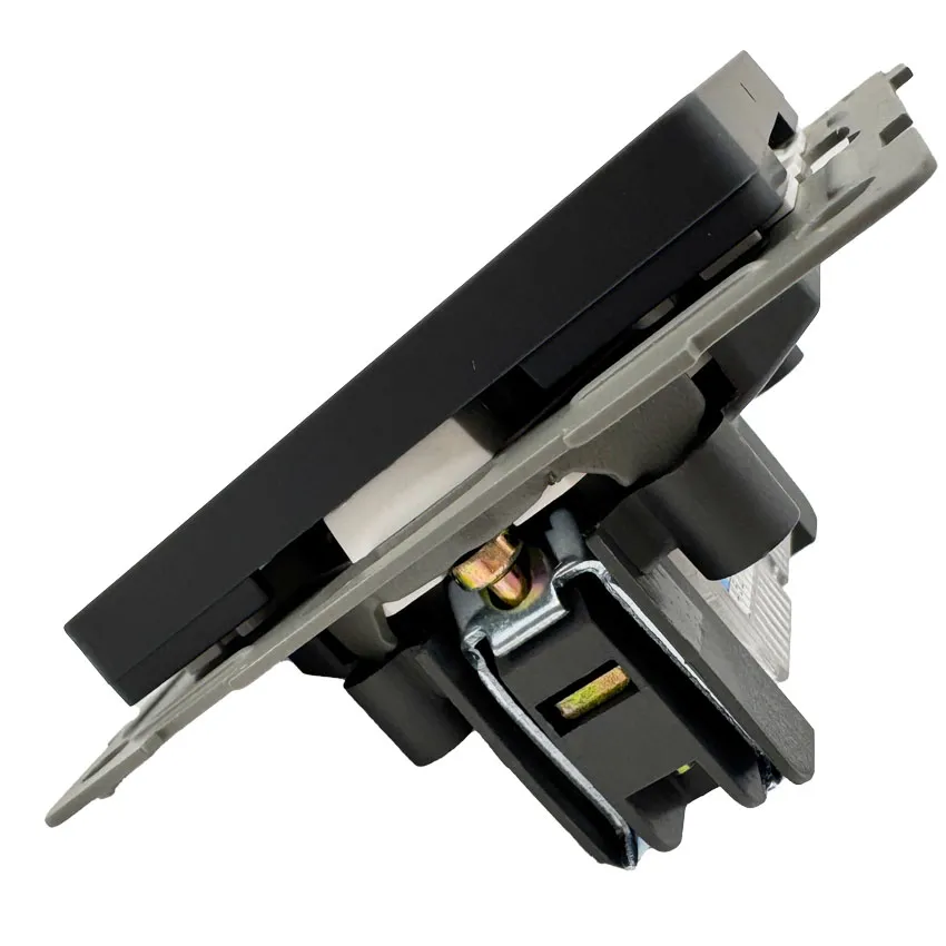 Розетка RJ45 (cat 5e) 2-я тёмн. серая U1A-016-2 Софт-тач "Уно" AWSproducts