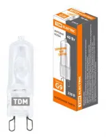 Лампа галоген. JCD G9 40W матовая TDM