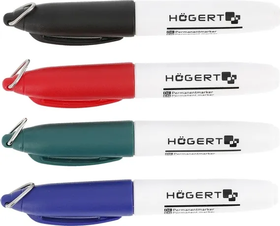 Маркер перманентный, микс цветов, 80 шт. HOEGERT