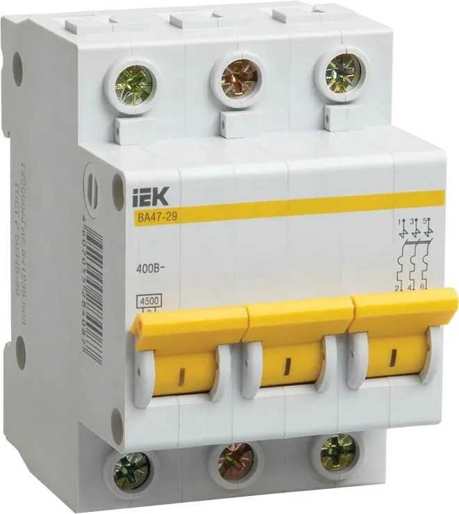 Автоматический выключатель ВА47-29 B50/3 4,5кА IEK