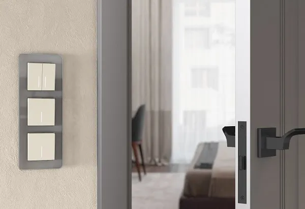 Выключатель 1-кл. с подсветкой Айвори матовый WERKEL