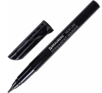 Маркер перманентный NEW LINE, ЧЕРНЫЙ, 2мм BRAUBERG