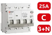 АВДТ-63N C25/3+N 30мА, тип АC, 6кА PROXIMA EKF