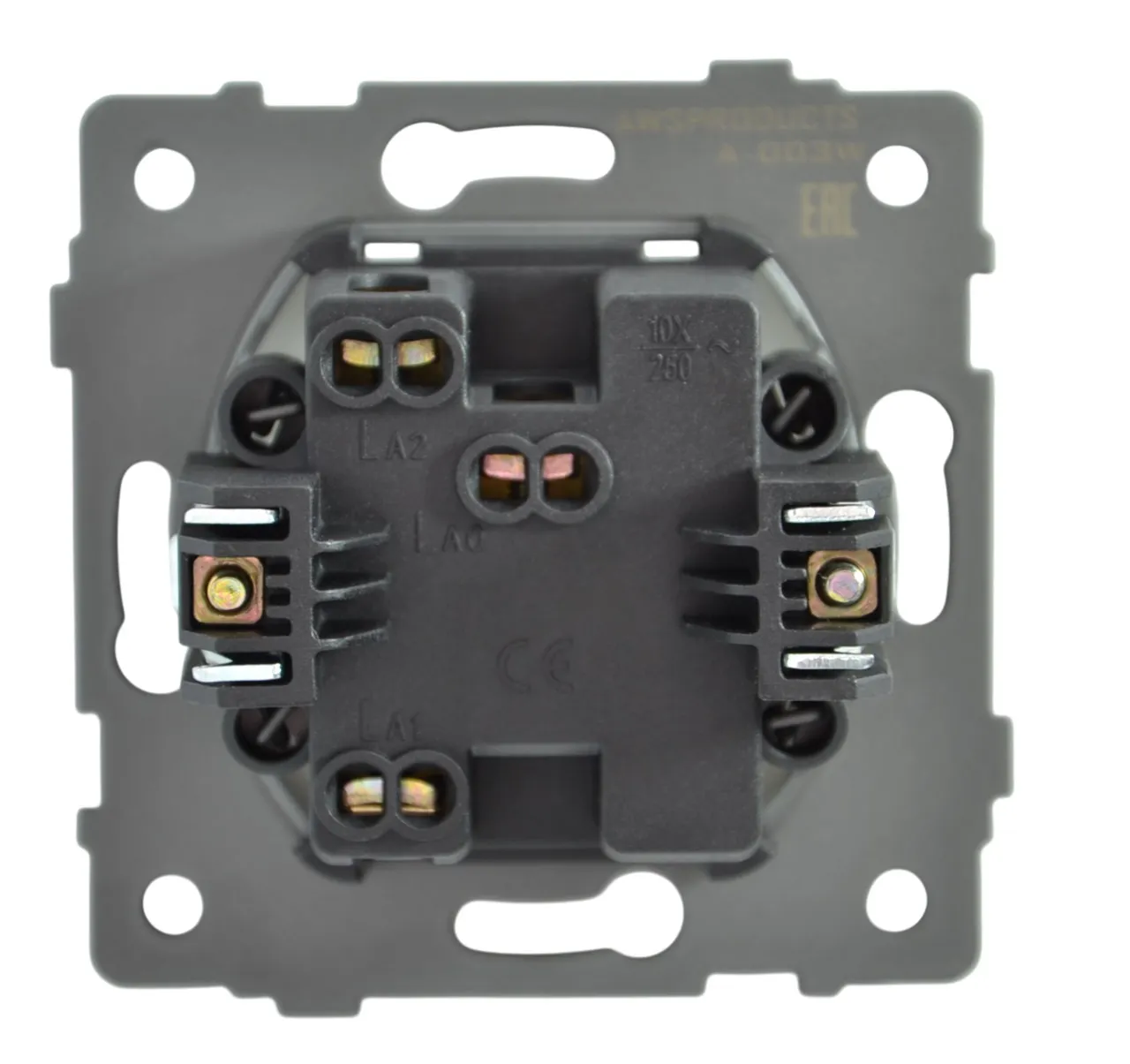 Выключатель проходной 1-кл. белый A-003W "Aura" AWSproducts