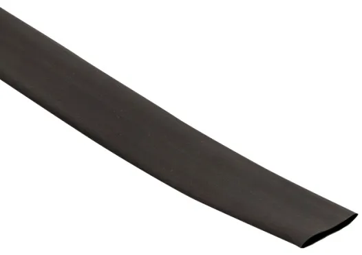 Термоусаживаемая трубка ТУТнг 16/8 черная (1м) PROxima (EKF)