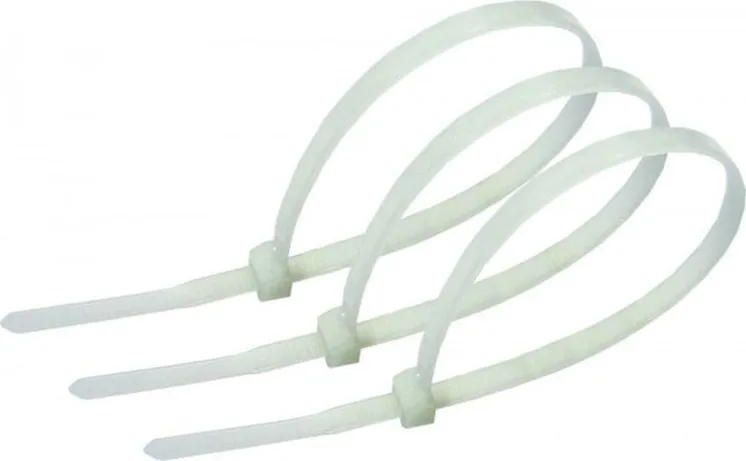 Хомут 7,9*398 белый нейлон (100 шт.) (HAUPA), уп
