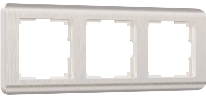 Рамка 3-я Перламутр рифленый Stream WERKEL