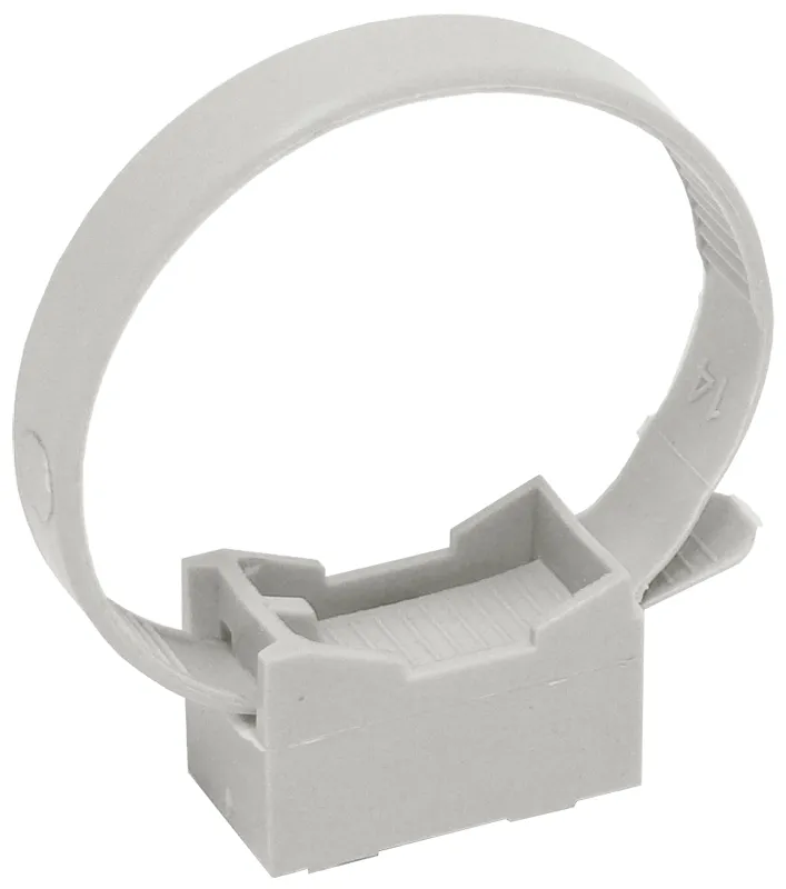 Хомутный держатель со стяжкой серый CFF2 32-63 мм IEK (100)