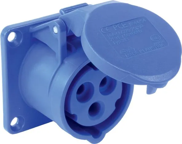 Разъем внутр. установ. IP-44 16/3 гнездо (313-6)