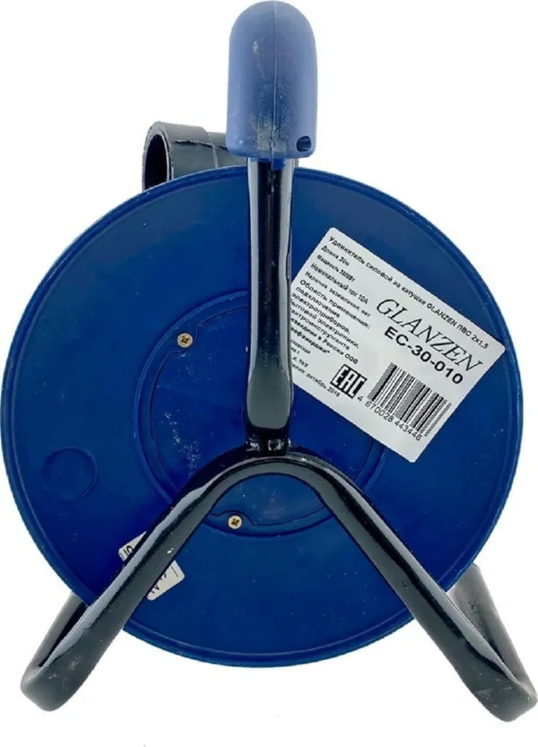 Удлинитель силовой на катушке GLANZEN ПВС 2х1,5