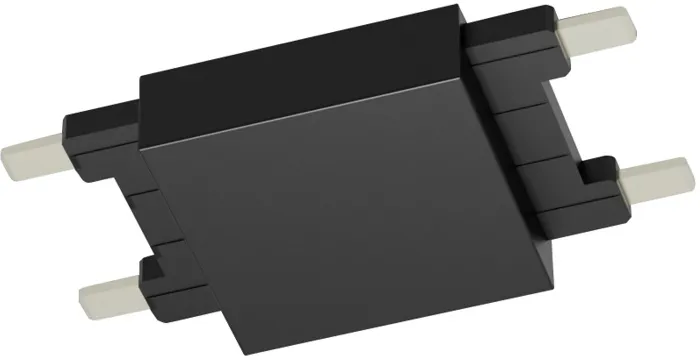 Коннектор прямой системы SLIM, черный, CN-SLIM-BL-I