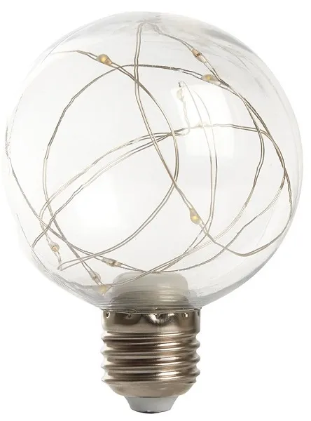 Лампа LED G80 3Вт E27 RGB Feron