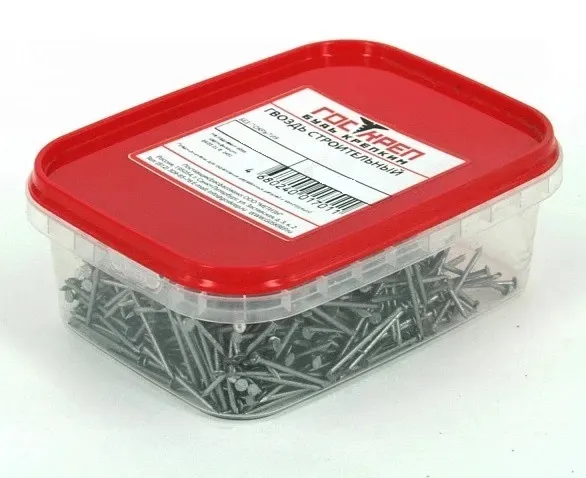 Гвозди 2,0*50 строительные ЧЕРН. (250 гр.) (ГОСКРЕП), уп