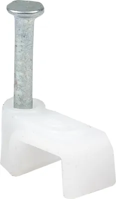 Скоба плоская с гвоздем 4мм (100 шт.) (ELUX), уп