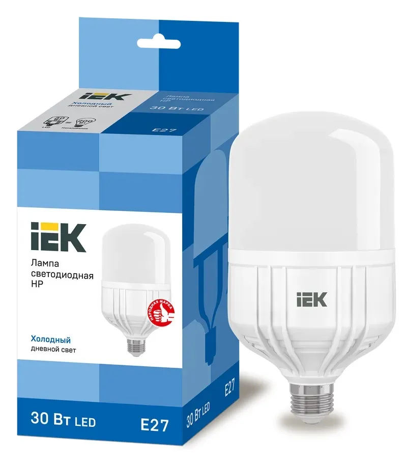 Лампа LED HP E27 6500К 30Вт 2700Lm IEK