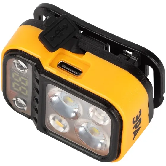 Фонарь налобный светодиодный GA-813 3+3Bт аккумуляторный 4 режима Рабочие Практик ЭРА