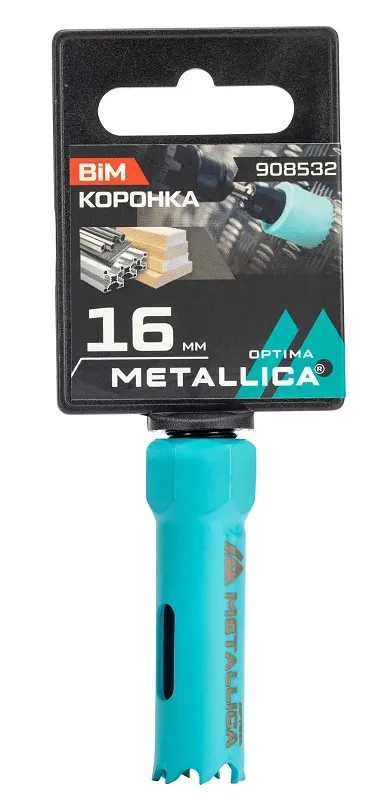 Коронка биметаллическая 16 мм METALLICA Optima