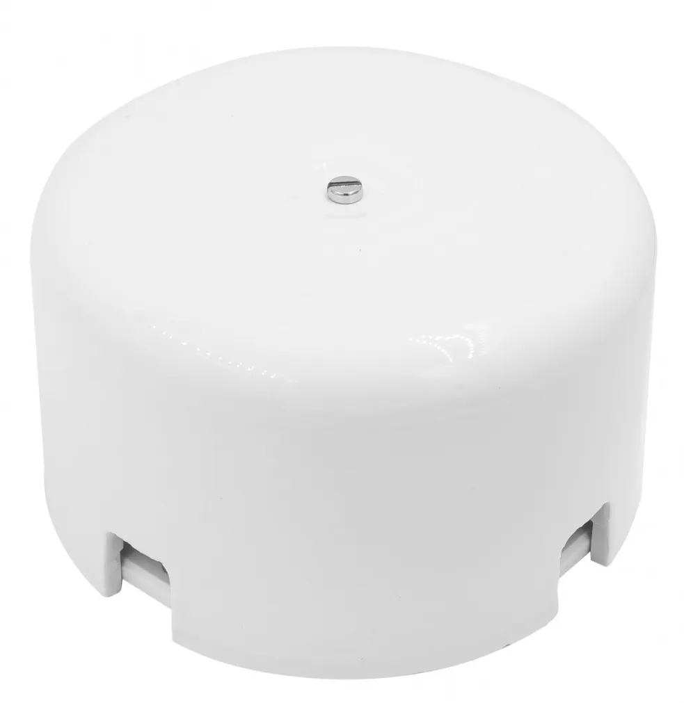 Коробка распред. 90х60мм Белый (керамика) Bironi