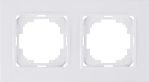 Рамка 2-местн., ALEGRA, белый