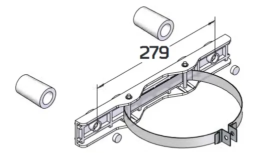 Крепление на столб OM 280