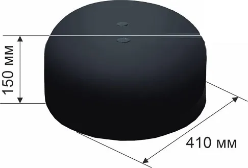Бетонное основание для мачты 3-4м (ф-410 мм, 40кг)