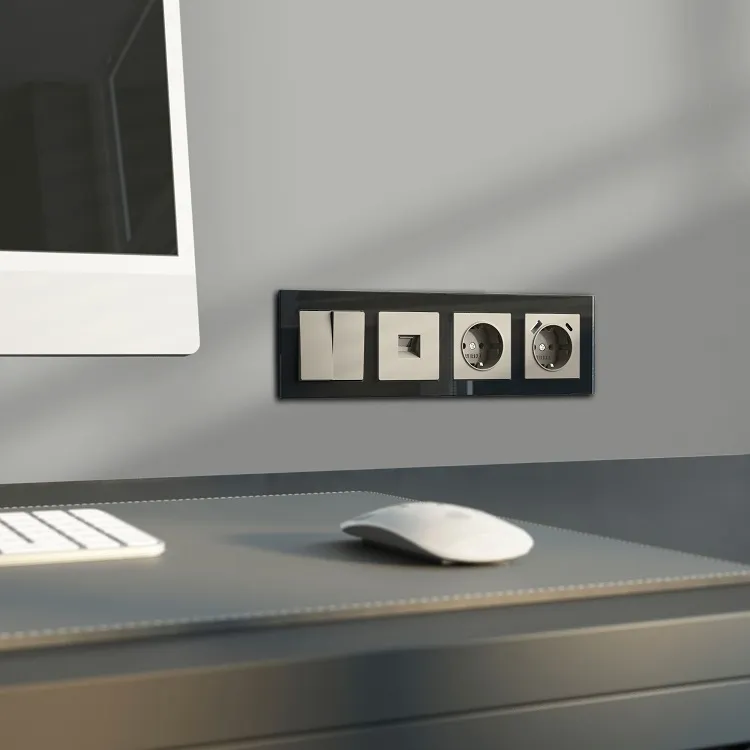 Розетка 1-я с/з Дымчатый WERKEL