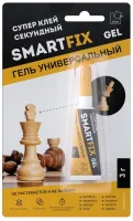 Супер-клей гель SmartFix GEL, 3гр, индивидуальный блистер, 1 шт, A.D.M./100