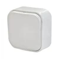 Выключатель ОУ проходной 1-кл. Белый Quteo LEGRAND