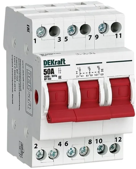 Выключатель-разъединитель 3P 50A ВР-103