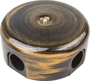 Коробка распред. 110х50мм Бронза (пластик) Bironi