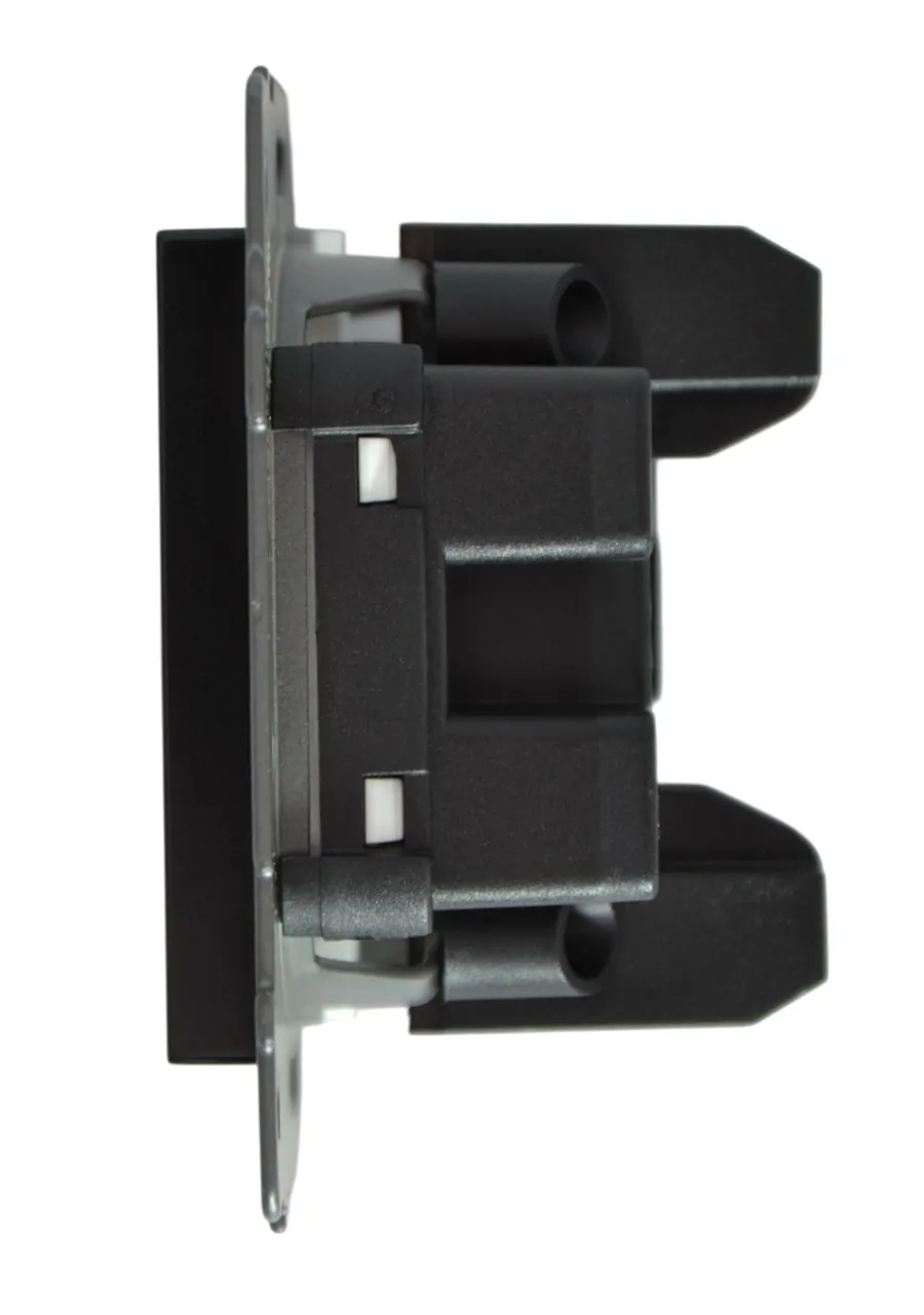 Выключатель 1-кл. с подсветкой чёрный A-002B "Аура" AWSproducts